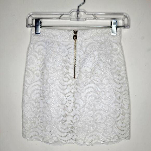 Draper James white lace mini skirt fully lined - 0 - Picture 4 of 6